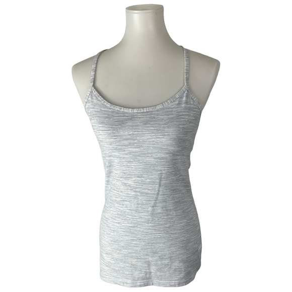 Lululemon Power Y Tank (Luon) Wee Are From Space Nimbus Battleship Size 8 - Picture 1 of 5